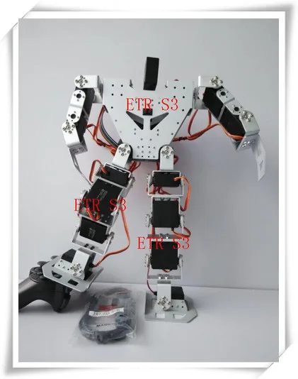 Brezplačna dostava 17 DOF humanoid Izobraževalne robot High - end konkurenčno robot, ki je usklajena s kovinsko orodje digitalni Robotservo RDS3115
