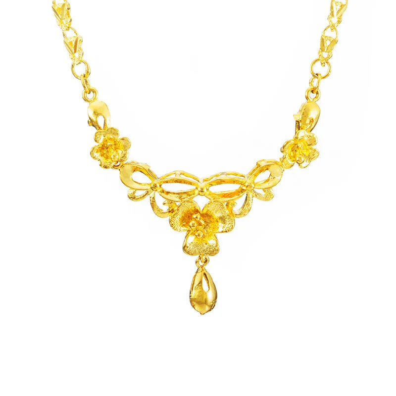 Brezplačna dostava 24K Gold Tassel Dolgo Ogrlica za Ženske, Modni Nakit Zlato Poroko Oblikovalec Izjavo Ogrlica Nakit Trgovini
