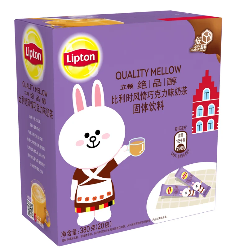Brezplačna dostava 350 g/box Lipton Mleko Čaj Belgijsko Čokolado