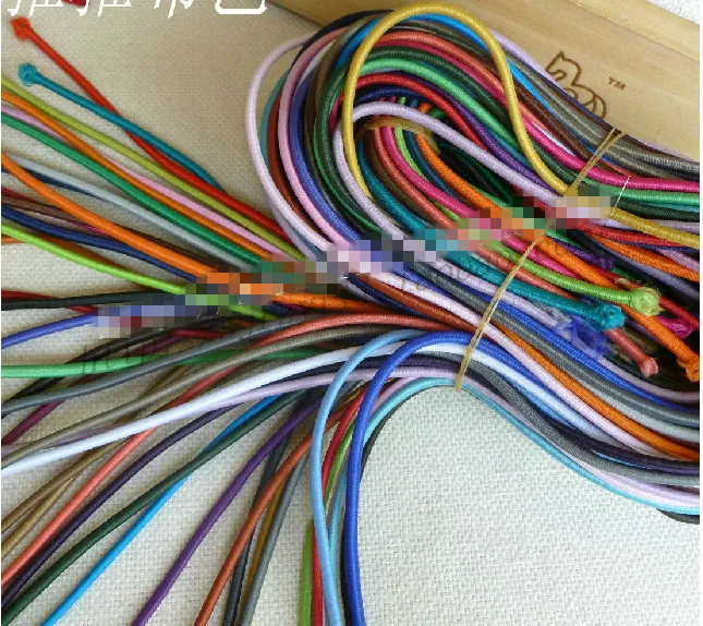 Brezplačna Dostava!40 Metrov/Veliko Močna elastična vrvica 3 mm,stretch elastična šok beading kabel Oblačilo, zaradi Česar Diy pribor 40 Barve
