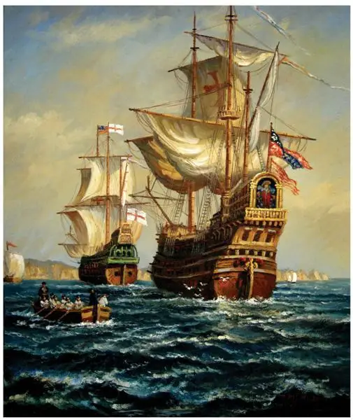 Brezplačna Dostava klasični grand čoln zastavo seascape platno natisne oljna slika, natisnjena na platno začetni wall art okras sliko