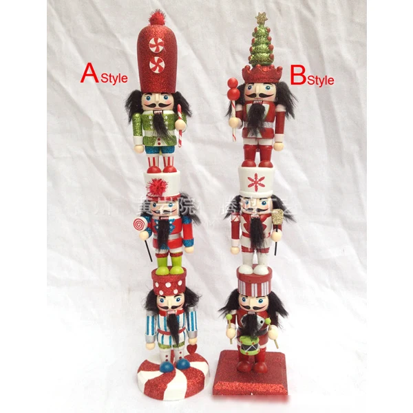 Brezplačna dostava lutke lutka igrača 38 CM ljudi, skupine ljudi, lepe naslikal Nutcracker cirkus novost Božično darilo HT067