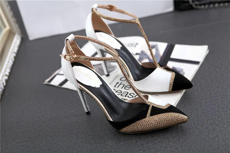Brezplačna dostava moda za ženske čevlje strappy točke toe stiletto visoke pete, črpalke, poročne poročni čevlji