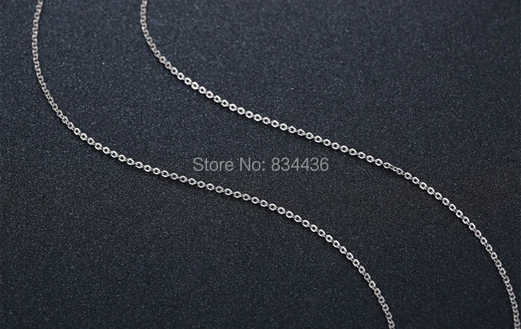 Brezplačna Dostava najbolj tanek verige 1.2 mm prečni verige 316L iz nerjavečega jekla obesek verige ogrlice moda za ženske, nakit za moške 20pcs