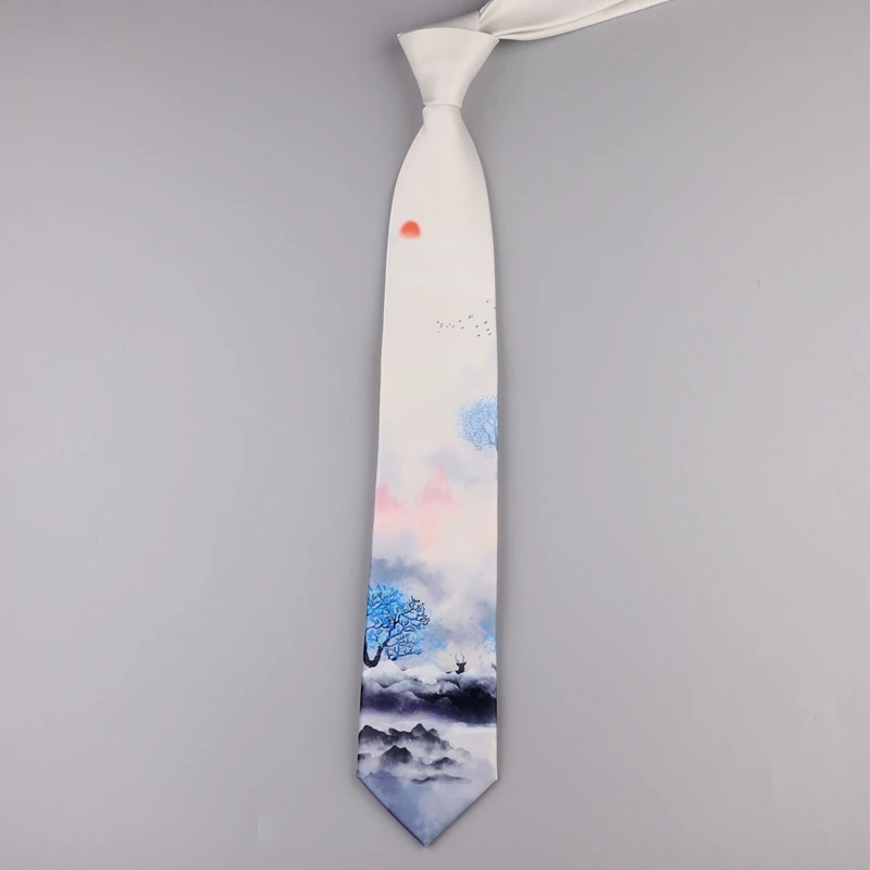 Brezplačna Dostava Nov Moški moški 2020 Prvotni načrt osebnost darilo kravatni Ustvarjalne naslikal v pravljice, 7CM priložnostne tiskanih kravato