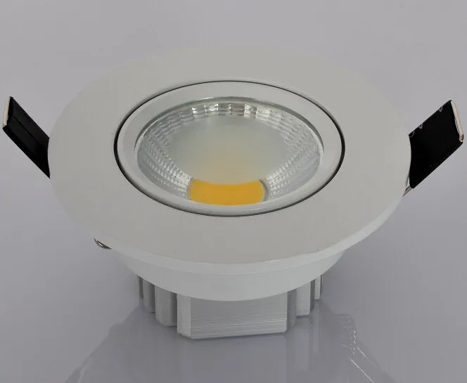 Brezplačna Dostava Super Svetla Dimmmable COB Led Stropna Luč, 7W/10W Potisnjeni Navzdol svetlobe z Voznikom AC85-265V Led Spot osvetlitev