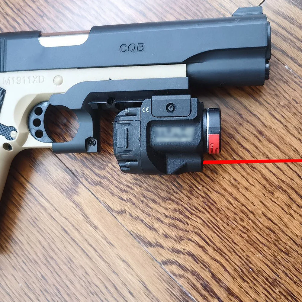 Brezplačna Dostava TLR Fullsize LED Orožje Svetlobe Z Rdečo Laser Pogled Za Pištolo Lov Glock 17 19 8 SIG CZ Laser Svetilka