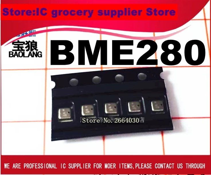 Brezplačna dostava za 5 kos BME280 BME 280 LGA SENZOR HUM/PRESS I2C/SPI BME280 čip nove in originalne.