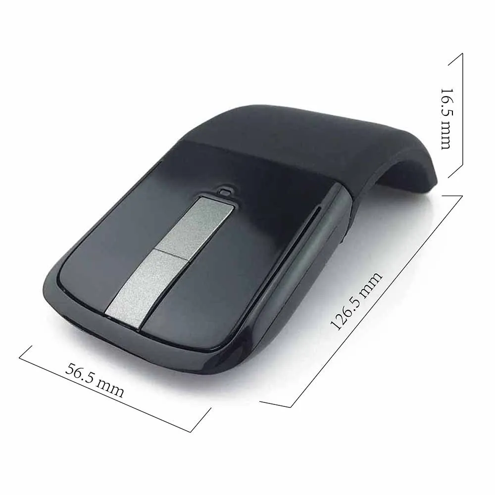 Brezžična 2.4 G, Bluetooth Arc Touch Miška Ultra Tanek Zložljivi Design Računalnik Mause 1200 DPI Zložljivo Prenosno Miši Za Prenosni RAČUNALNIK