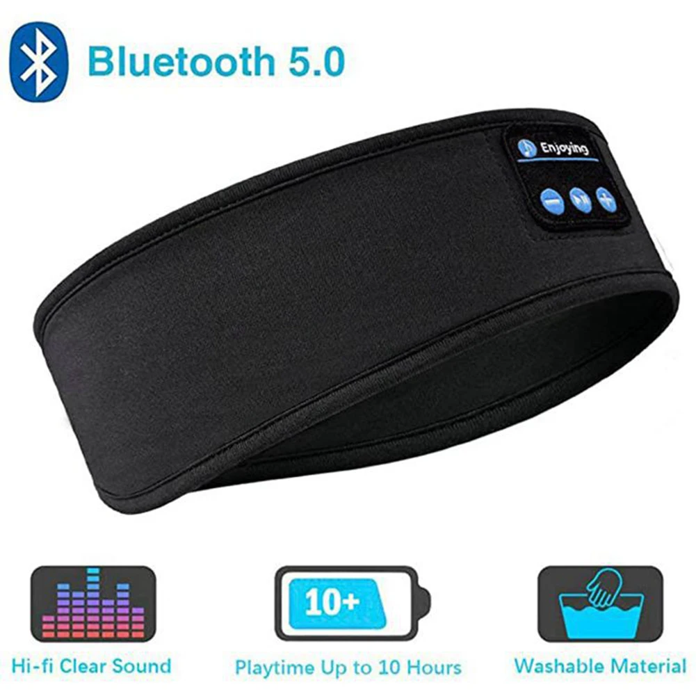 Brezžična Tehnologija Bluetooth Glasbe Glavo Spalna Pokrivala Slušalke Športne Teče Elastična Slušalke Trakovi Zvočnik Spanja Slušalke