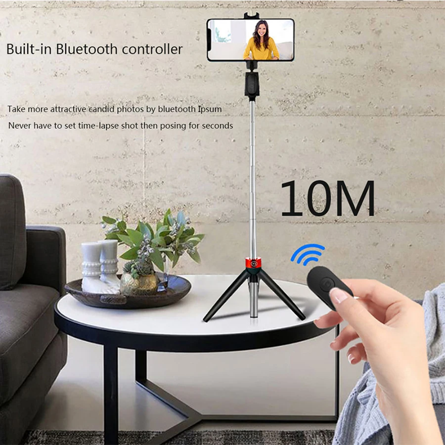 Brezžična Tehnologija Bluetooth Selfie Palico Daljinskega Upravljalnika Stojalo Handphone Live Photo Držalo Za Stativ Kamera Samosprožilec Artefakt Palico Palica