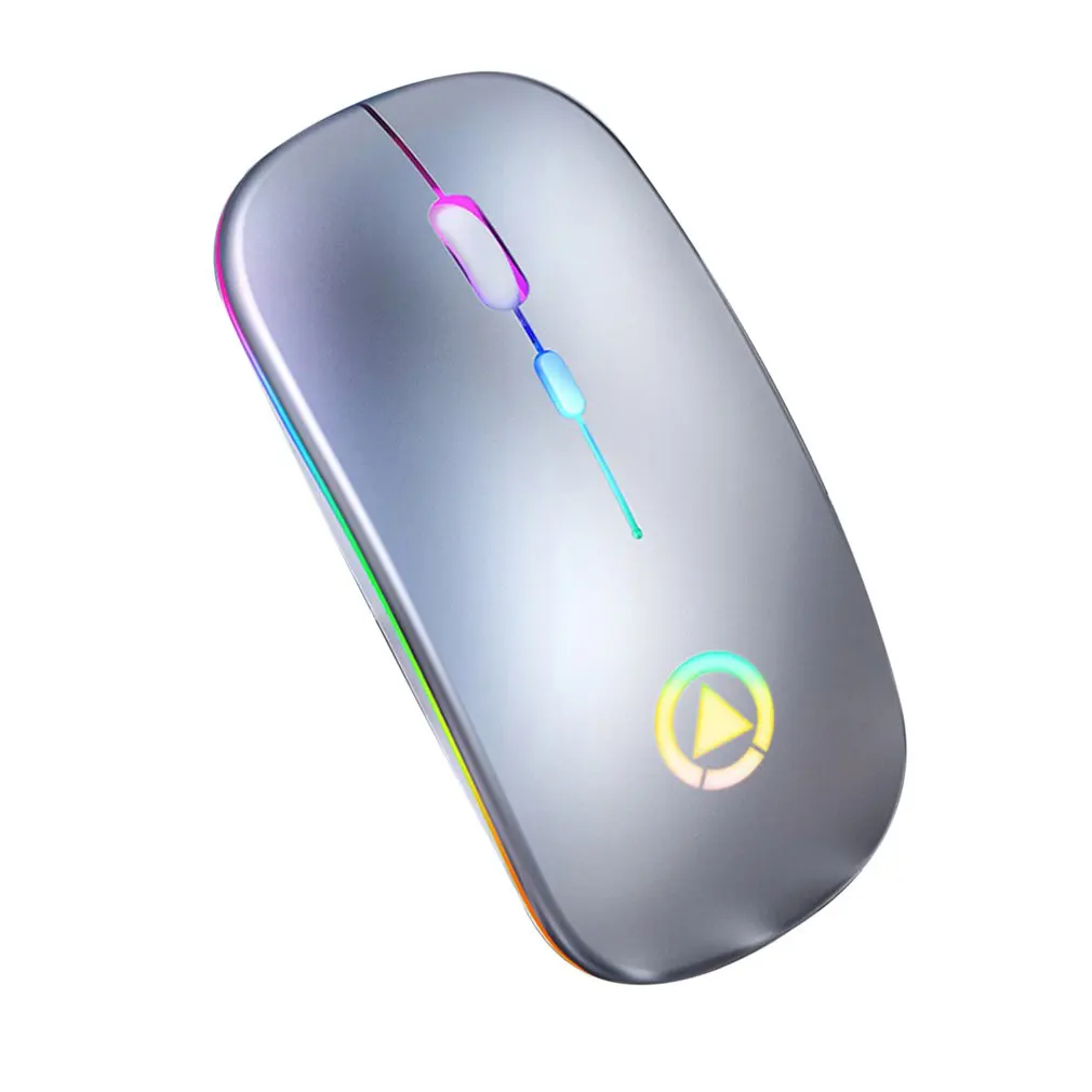 Brezžične Miške za Polnjenje Tiho Miško 2,4 GHz USB Optični Ergonomska Miši LED Osvetlitvijo Igre Gaming Miška Za Prenosni RAČUNALNIK Gamer