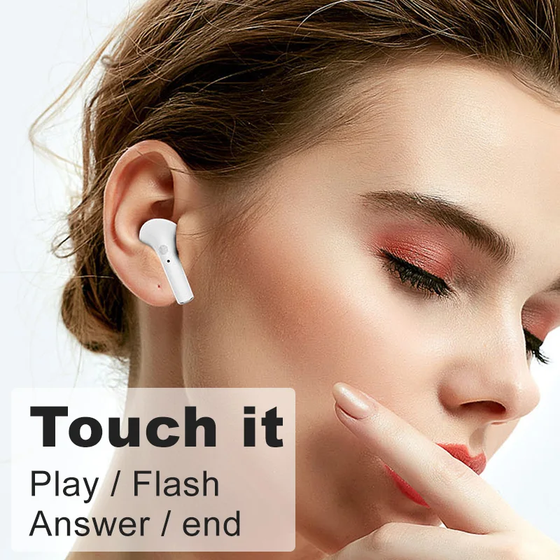 Brezžične Slušalke Bluetooth Slušalke Dotik Tipka Čepkov Z Mic Polnjenje Box Športne Slušalke za iphone Xiaomi huawei Samsung