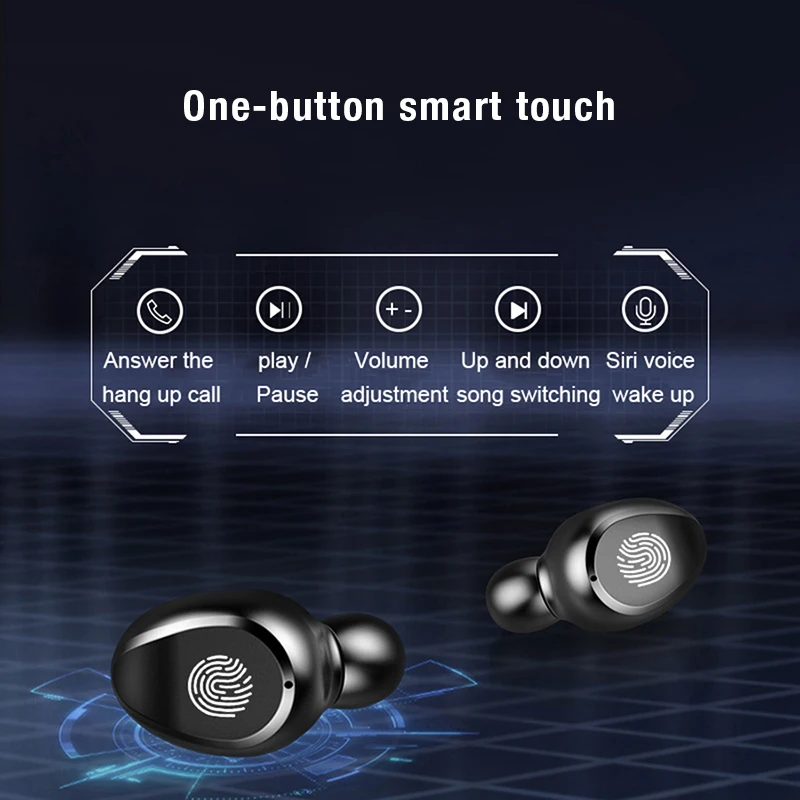 Brezžične Slušalke Bluetooth V5.0 F9 TWS LED Zaslon 2000mAh Moči Banke Slušalke Z Mikrofonom Brezžične Bluetooth Slušalke