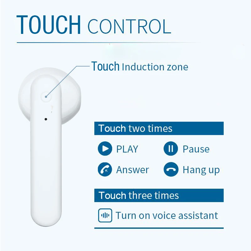 Brezžične Slušalke Hi-Fi Bluetooth V5.0 Dotik Gumb Hrupa Odločni Macaron Slušalke Bas Brezžična Tehnologija Bluetooth Čepkov Slušalke
