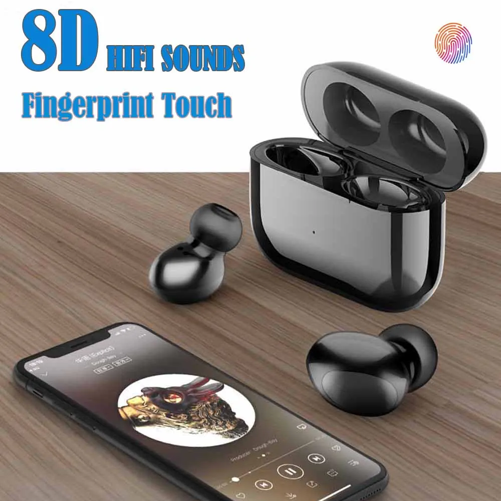 Brezžične Slušalke Z Mikrofon za Bluetooth Slušalke Nepremočljiva Športne Slušalke za iphone Android