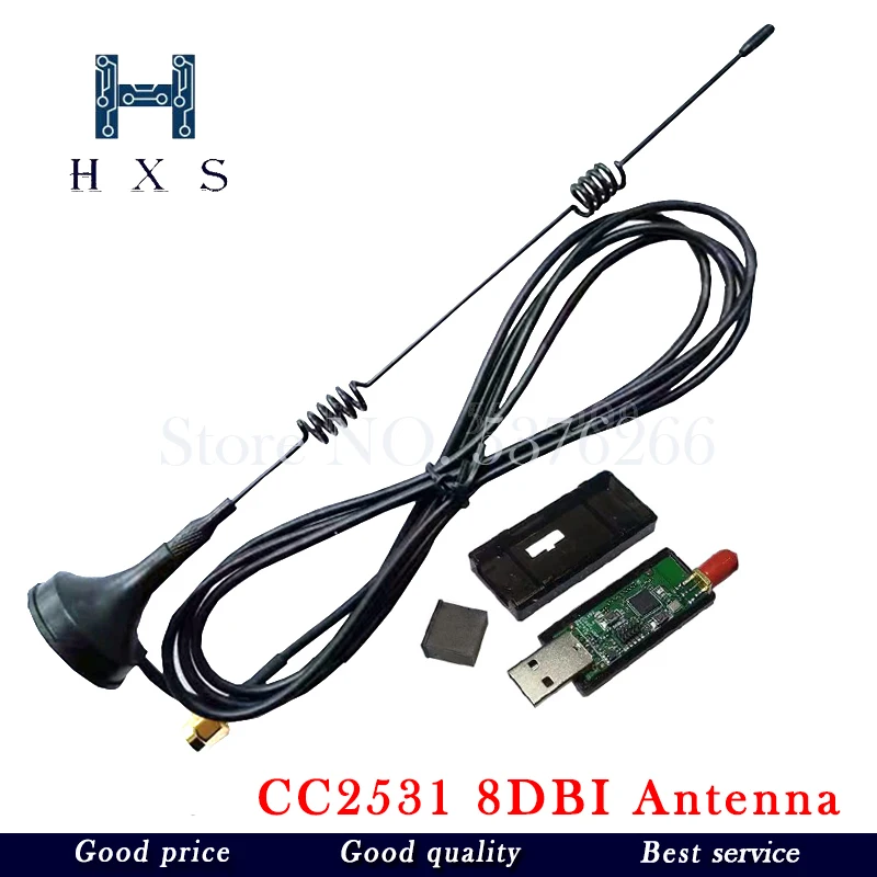 Brezžičnega Zigbee CC2531 2540 Sniffer Golimi Odbor Paketni Protokol Analyzer Vmesnik USB Dongle Zajemanje Paketni Modul 8DBI Antena
