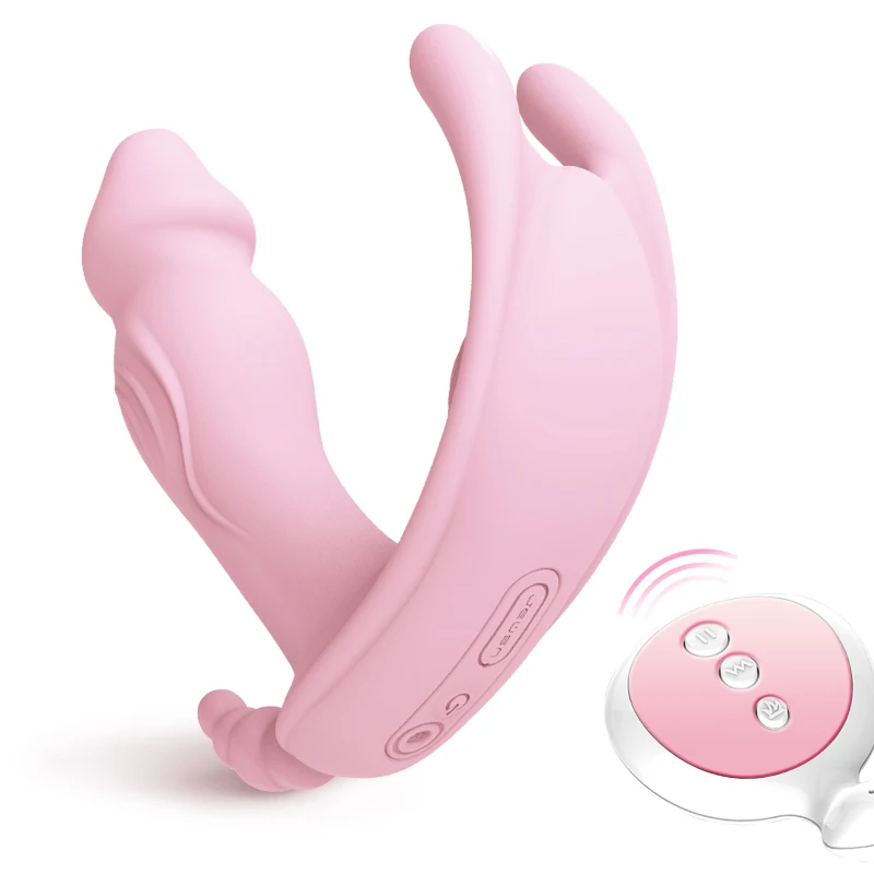 Brezžični Daljinski upravljalnik Strapon Vibrator Hlačke Vagine, G Spot Vibrator Klitoris z vibriranjem odraslih Spola igrače, igrače za Ženske sex shop