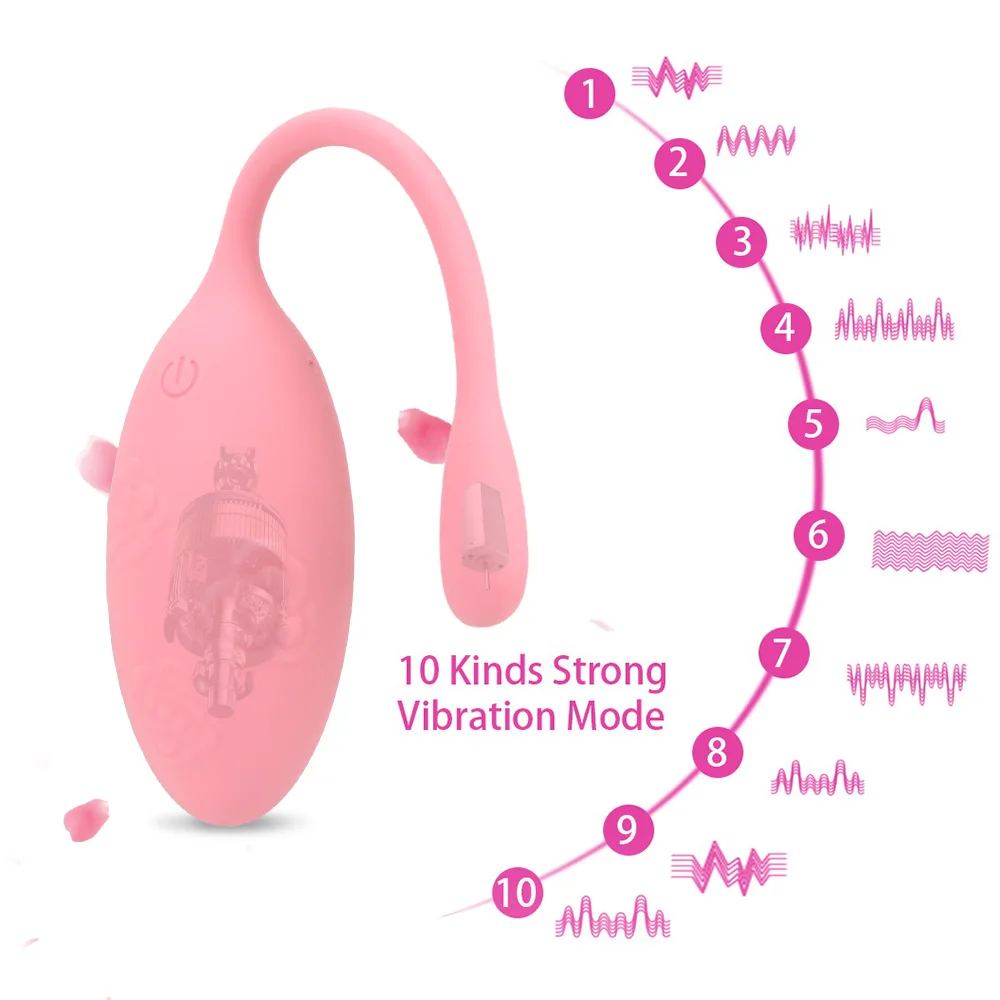 Brezžični Daljinski Upravljalnik Vaginalne Žogo Z Vibriranjem Jajca G Spot Vibrator 8 Hitrost Klitoris Stimulator Erotično Sex Igrače Za Ženske