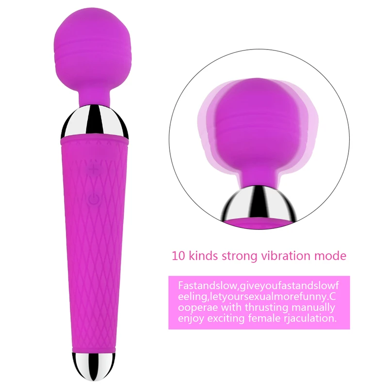 Brezžični Dildos AV Vibrator Čarobno Palico Za Ženske Klitoris Stimulator USB Polnilne Massager Sex Igrače Za Mišice Odraslih
