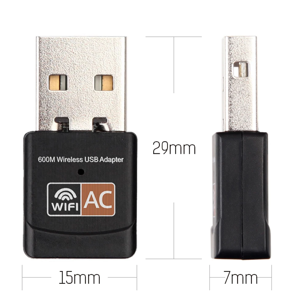 Brezžični USB WiFi Adapter 600Mbps Antene Wifi na PC Omrežja Sim Dual Band 2,4+5Ghz Povezave usb in Lan Ethernet Sprejemnik 802.11 ac