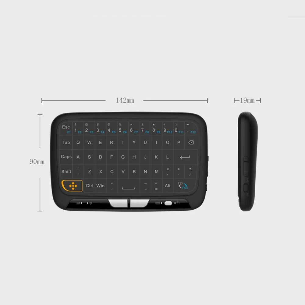 Brezžično tipkovnico in miško kombinirani polnilni Ergonomska Mini Sledilno Tipkovnico Brezžično Zraka Miško za Smart TV na PC Telefon