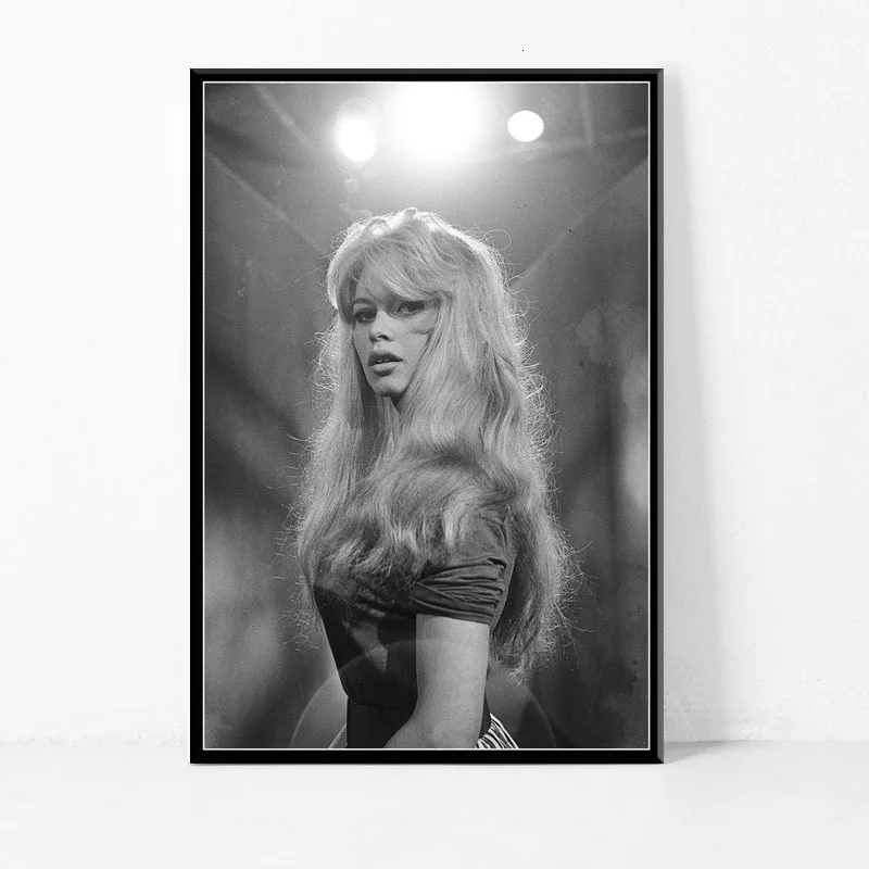 Brigitte Bardot Filmska Zvezda, Igralka, Model, Črno Bele Plakate In Jih Natisne Sliko Na Steni Letnik Plakat Okrasni Dom Dekor