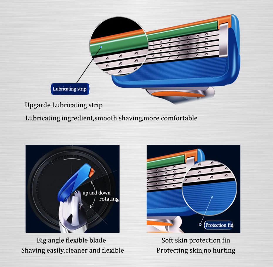 Britje Rezila Britev Primeru Za Gillette Fusion 5 Ročaj Varnost Britje Kasete Za Brado Obraz Brivnik Set Za Moške Zamenljiva Glava