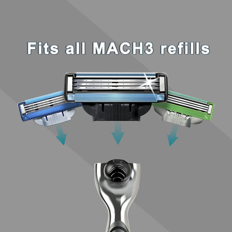 Britvice Za Gillette Mach 3 Turbo Moški brivnik Varnost Priročnik za Britje Stroji Za Moške Britje Z Izmenljivimi Nova Rezila