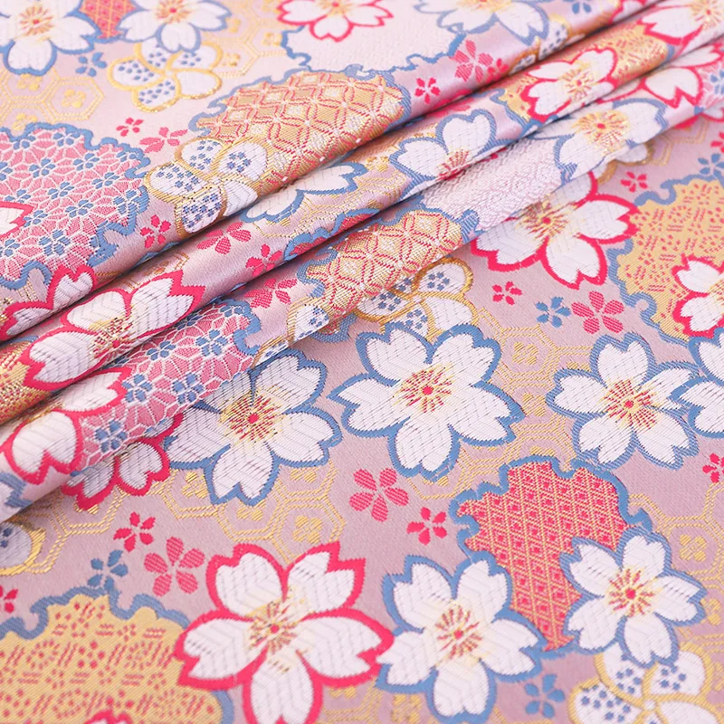 Brocade jacquardske vzorec tkanine cvet obleka cheongsam kimono šivalni material za DIY oblikovalci