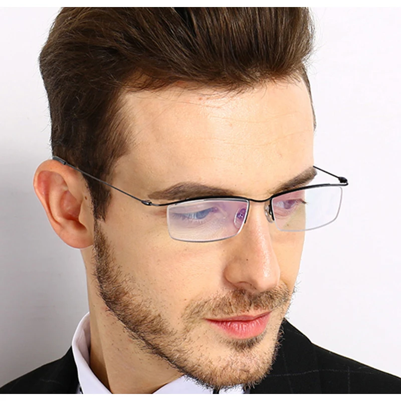 Browline Pol Platišča Titana EJ1010Glasses Okvir za Moške, Modni Očala Kul Optičnih Očal Človek Očala na Recept Okvir