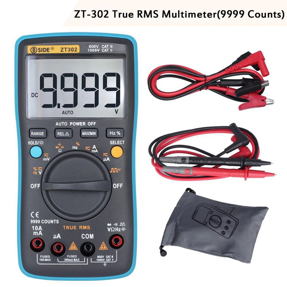 BSIDE ZT301 ZT302 ZT-X ZT-M0 ZT-M1 Digitalni Multimeter 8000 9999 Šteje True RMS AC/DC Napetosti, Temperature Kapacitivnost Tester