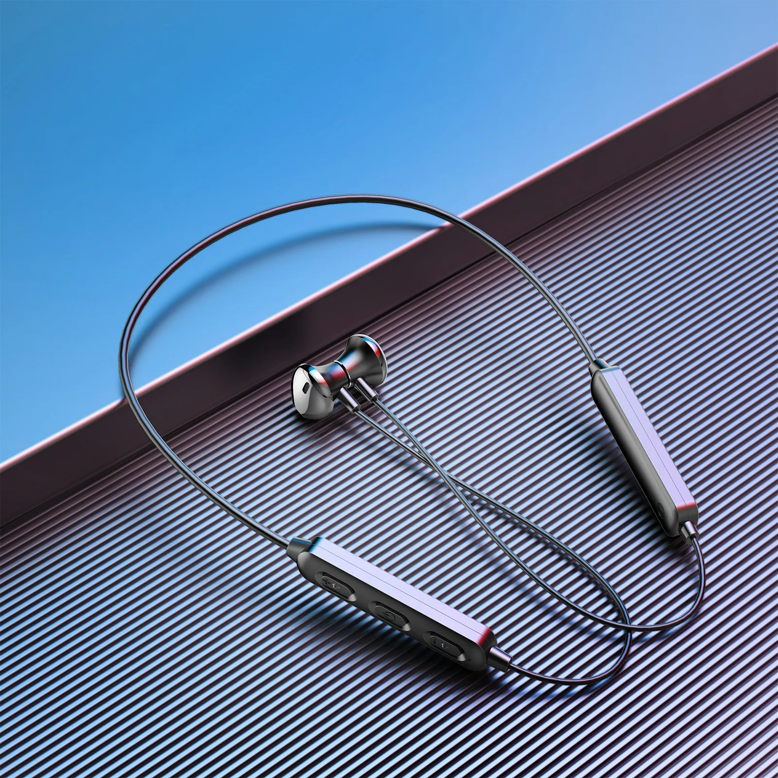 BT-95 Magnetni Bluetooth 5.0 Vratu-Vgrajena Slušalke Z Mikrofonom Dolgo Pripravljenosti Brezžični High-Definition Klic Gaming Slušalke