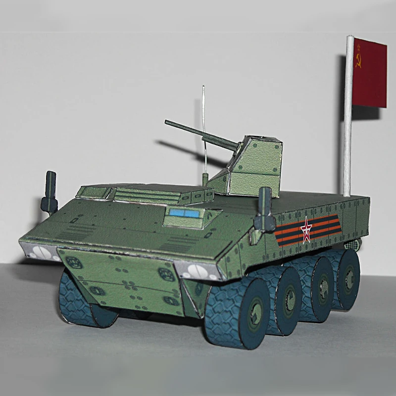 BTR mic-7829 oklepna vozila papir model 3D stereoskopski papir model Odrasle otroke, DIY ročno izdelane puzzle.