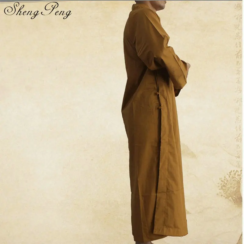 Budistični menih oblačilih, kitajski shaolin menih oblačilih moških tradicionalni budistični menih oblačila enotno shaolin menih oblačila Q272