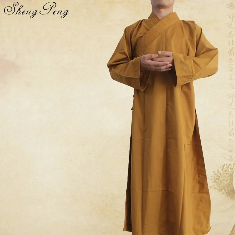 Budistični menih oblačilih, kitajski shaolin menih oblačilih moških tradicionalni budistični menih oblačila enotno shaolin menih oblačila Q272