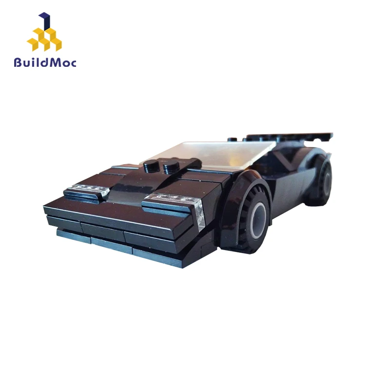 BuildMoc Diy Mesto Športi Postaja Avto Gradniki Za Lamborghinii Mesto Ekipa Tovornjak Hiše, Bloki, Tehnika Igrače Za Fante, Otroci