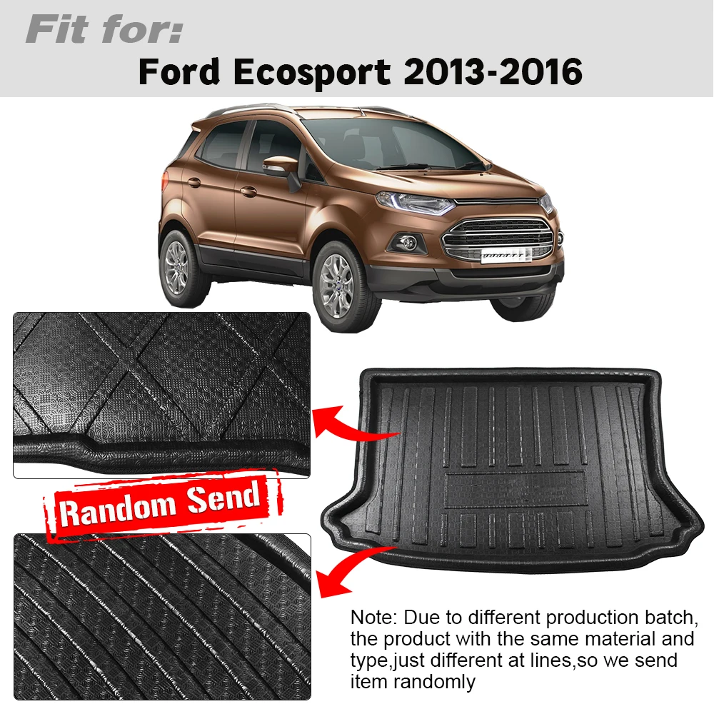 Buildreamen2 Za Ford Ecosport Avto Rep Trunk Mat Boot Pladenj Linijskih Tla Preproga Prtljage, Tovora Blato Pad 2013 2016 2017