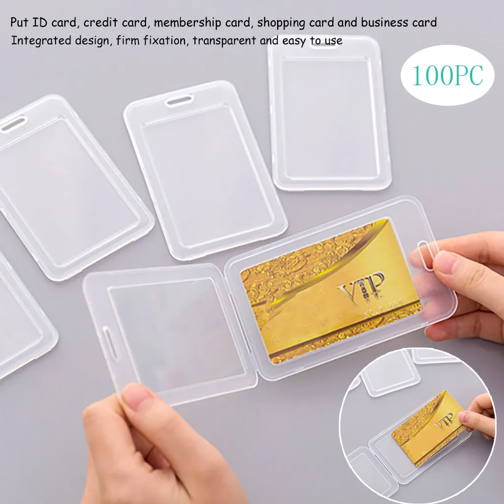 Bus Kartico Set Mini Card, ki je Imetnik Izkaznice Primeru PVC Držalo za Kartico Praktično 100PC