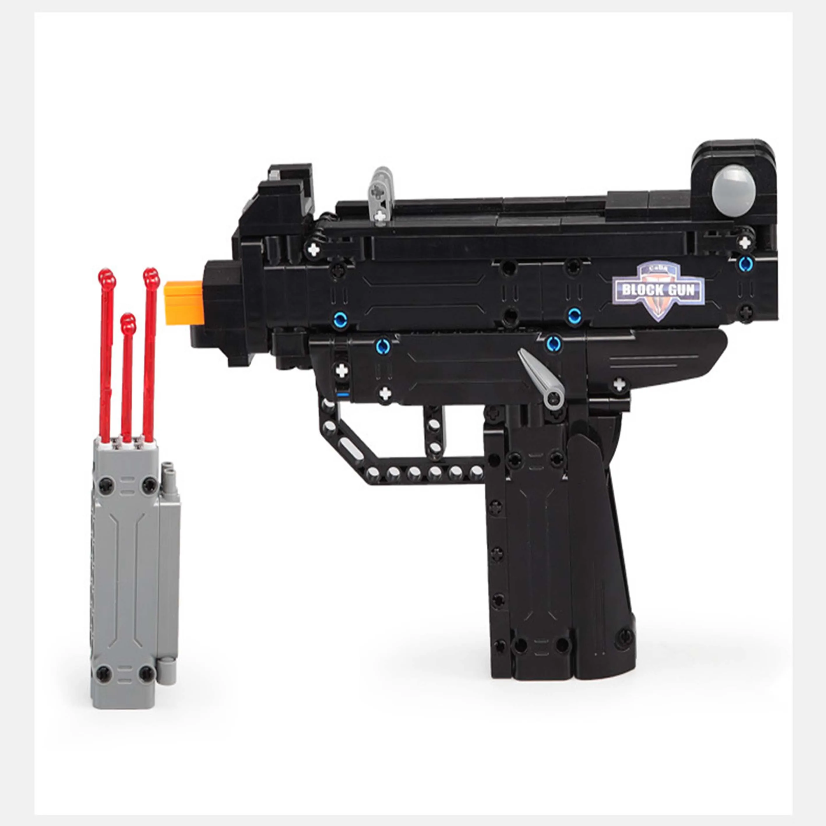 C81008 Vojaške serije Kliknite Uzi pištolo zaganjalnik za otroke puzzlesinserting in montaža bloki so združljive z