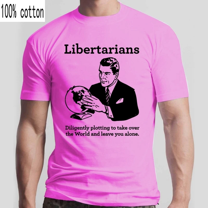 CafePress Je Libertarian Plot Bela Majica Cotton Majica S Kratkimi Rokavi
