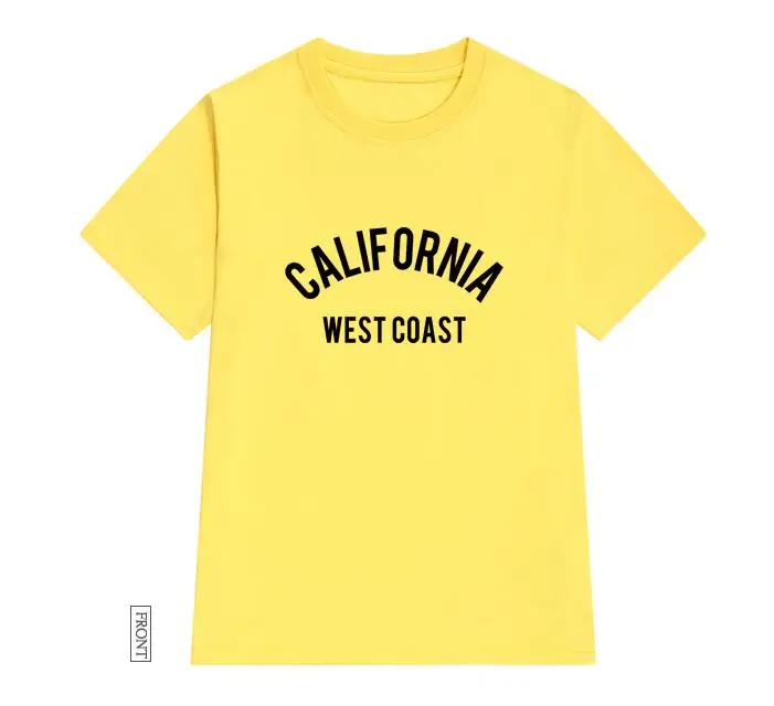 California zahodni obali Ženske tshirt Bombaž Priložnostne Smešno majica s kratkimi rokavi Za Dama Dekle Top Tee Hipster Tumblr ins Spusti Ladje NA-9