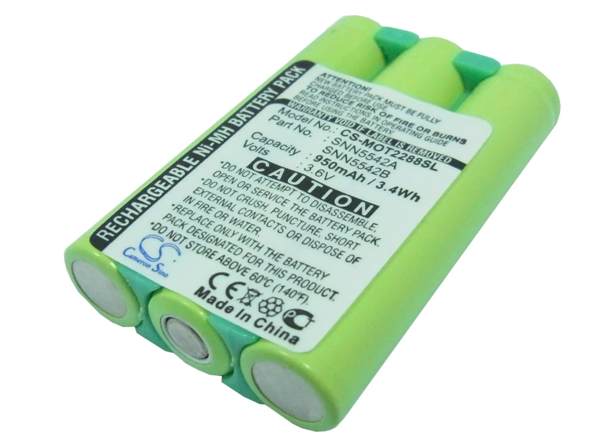 Cameron Kitajsko 950mAh Baterije SNN5542A za Motorola M2090,T2088,T2260,T2267,T2282,T2287,T2288,T2290,T2297,T2298, T2390,V2260,V2267