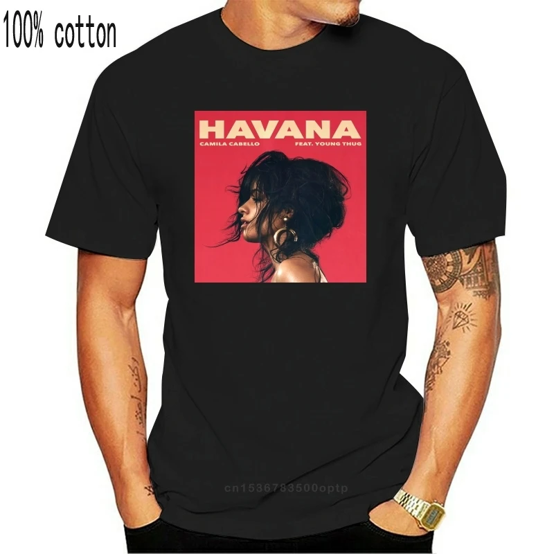 Camila Cabello Havana Po Meri Tee Mens Moda Vrhovi Tee T Shirt Nove-Bela Majica Bombaža, Kratek Rokav