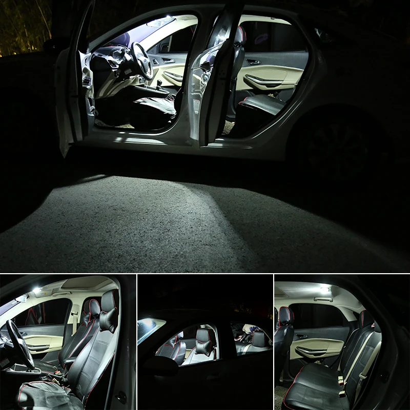 Canbus Bela Napak LED žarnice Notranjost Kupole Zemljevid Stropne Luči Komplet Za Mercedes Benz razred S W140 W220 W221 (1994-2013)