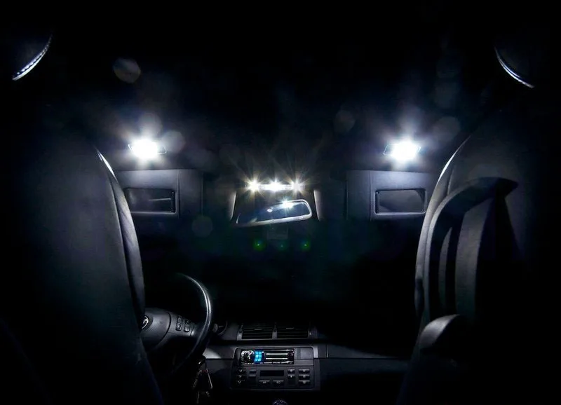 CANBUS LED žarnica registrske tablice lučka+Notranja kupola luči za BMW Serije 3 za E46 Touring Vagon Convertibl Compact Coupe 1999-2005