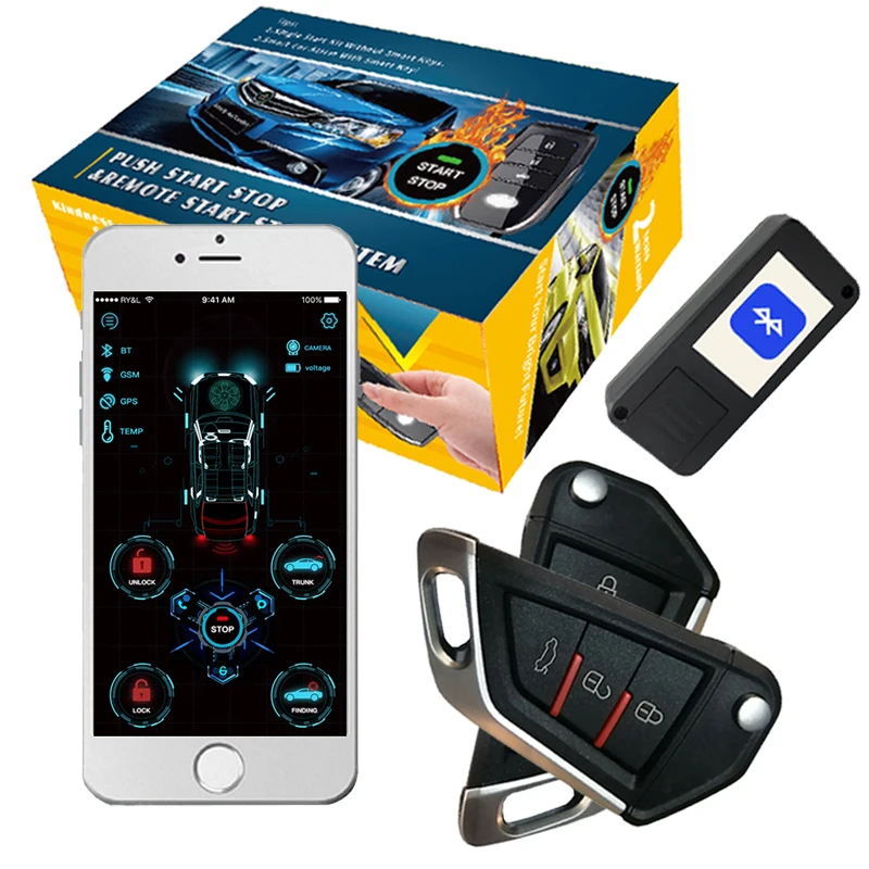 Cardot Bluetooth APP Nadzor Poceni Pke Daljinski Zagon Motorja Stop Vstop brez ključa Avto Alarmni Sistem