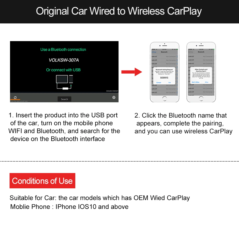 Carlinkit 2.0 CarPlay Brezžični Adapter za Porsche Panamera Cayenne Macan GT3-2020 Avto Igra Aktivator Carplay2Air USBDongle