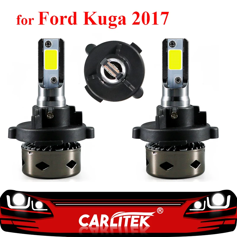 CARLitek 12V H7 Auto Svetilke za Ford Kuga 2017 Led Avto Smerniki Žarnice s Posebnimi Vtičnico 6000K 72W 10000LM Mini Vse V Enem