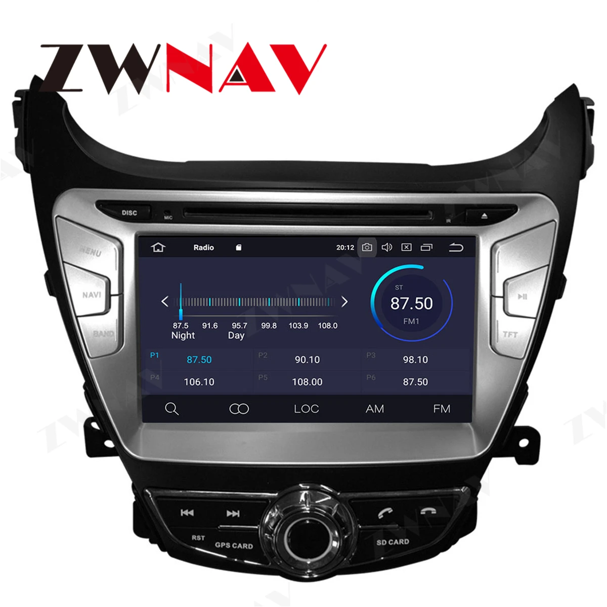Carplay Android 10 Zaslonu Predvajalnik, GPS Za Hyundai Elantra 2011 2012 2013 Avante MD Auto Radio Stereo Multimedijski Predvajalnik, Vodja Enote